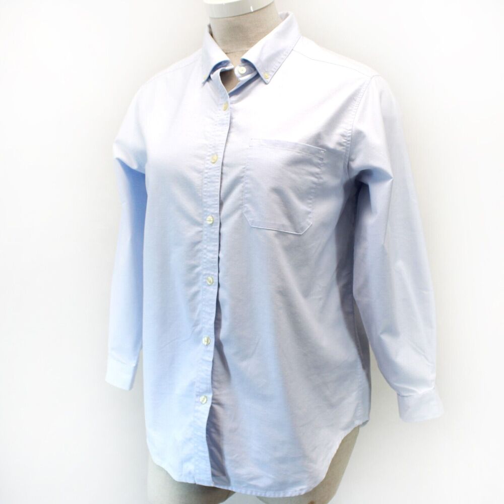 L.L.Bean Men's Wrinkle-Free Classic Oxford Blue Traditional Fit Shirt 2X
